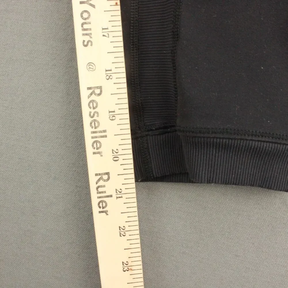 Lululemon Black Cropped Leggings Womens 8 Athletic Capris - Picture 4 of 8